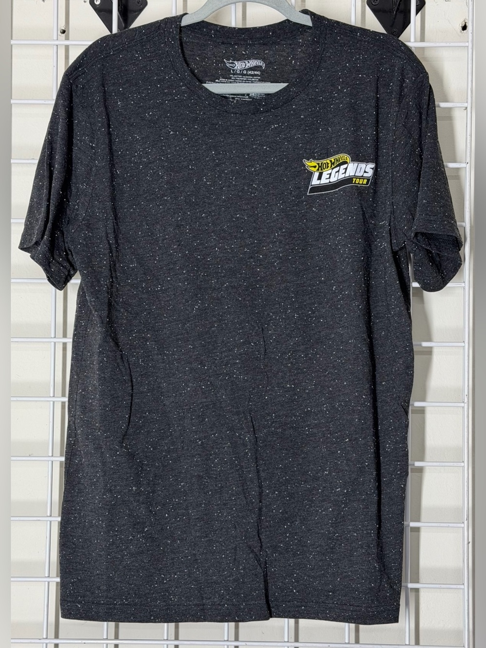 2020 Hot Wheels Legends Tour Large Black Speckle Short Sleeve Tee New